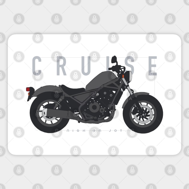 Cruise rebel 500 grey Magnet by NighOnJoy